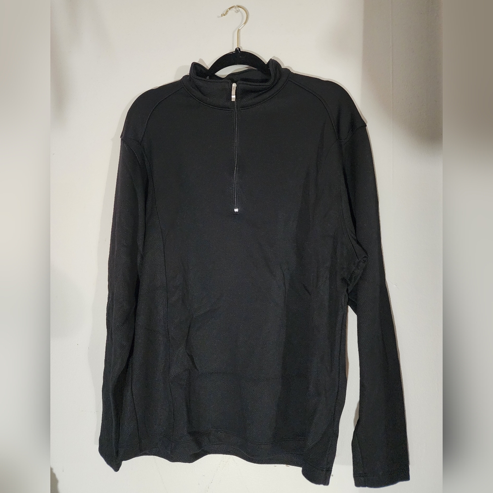 Nike Golf Shirt Mens 1/4 Zip Collar Long Sleeve L